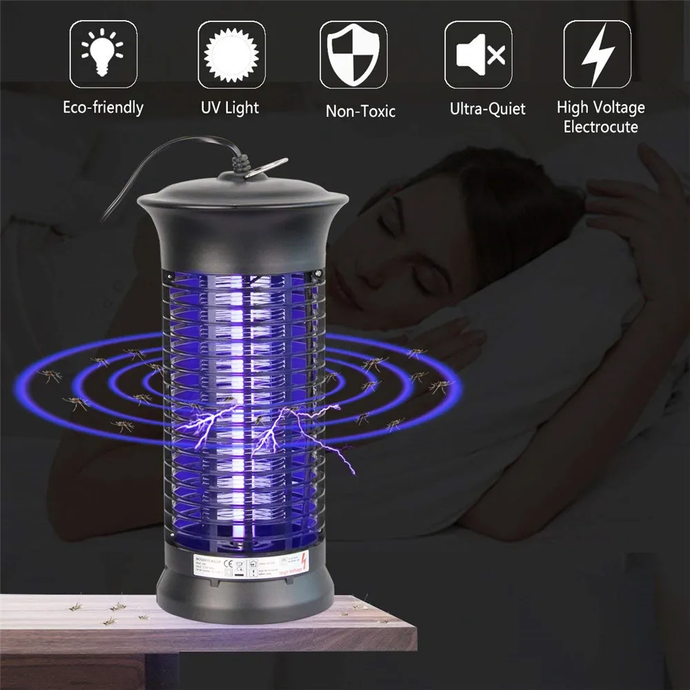 

4W 6W led mosquito killer lamp EU or US AC100-240V Night Light UV purple Bug Zapper Pest Bug Killer Trap Garden,Patio,Travelling