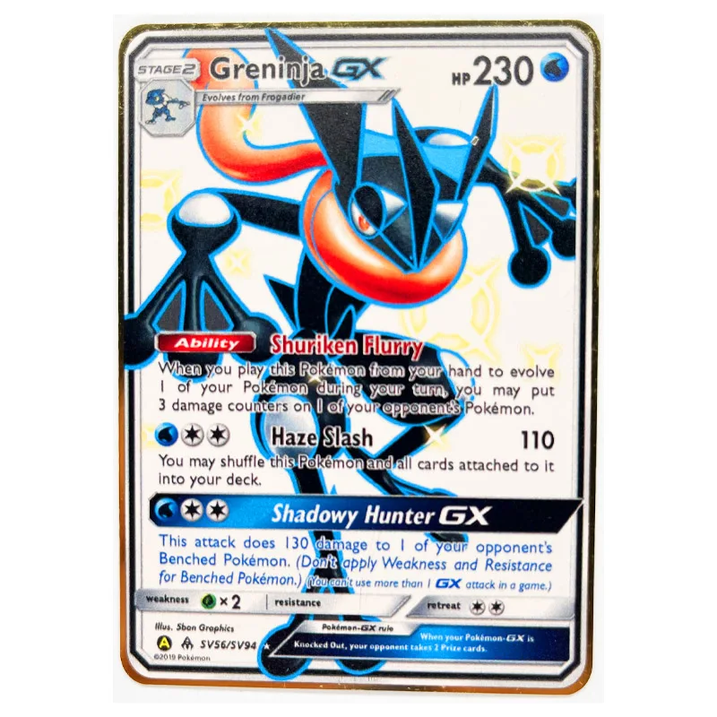 27 стилей металлическая звезда Покемон Rillaboom Lapras GX V английские игрушки хобби