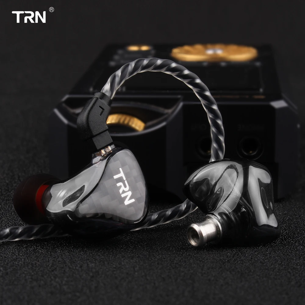 TRN H2 Hi Fi наушники вкладыши с динамическим приводом и монитором спортивные для