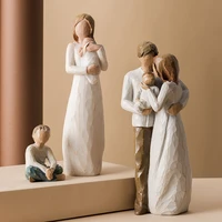 home decor resin statue people model figurines for interior home decoration accessories living room decoration christmas gifts