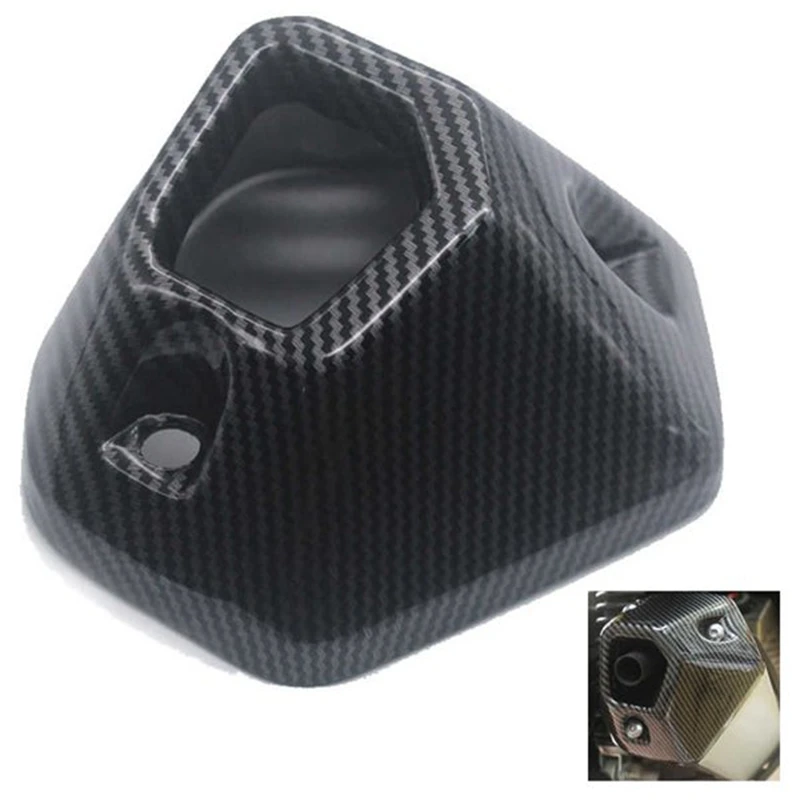 

Motorcycle Exhaust Pipe Decorative Cover Carbon Fiber Grain Motorcycle Accessories for ADV150 2019-2020