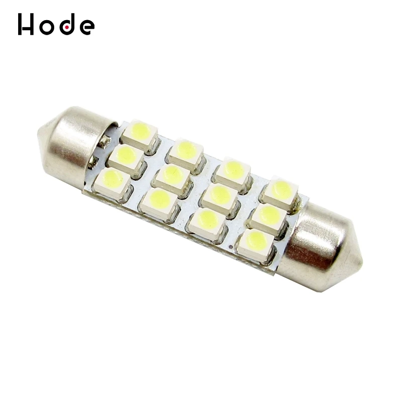 4 шт. автомобиль купол 12 3528-SMD светодиодный белая лампа светильник гирлянда для