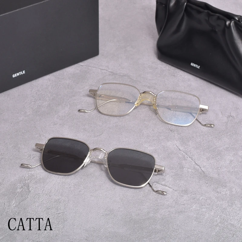 

2021New style Stainless Steel glasses frame women men sun glasses GENTLE CATTA Polarized UV400 Sun glasses for women men