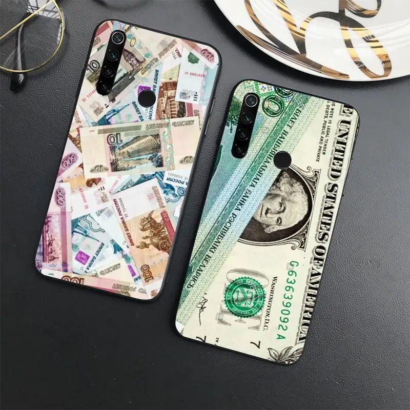 

Russian Ruble Currency Money Phone Case For Xiaomi Redmi note 7 8 9 t max3 s 10 pro lite coque shell cover funda
