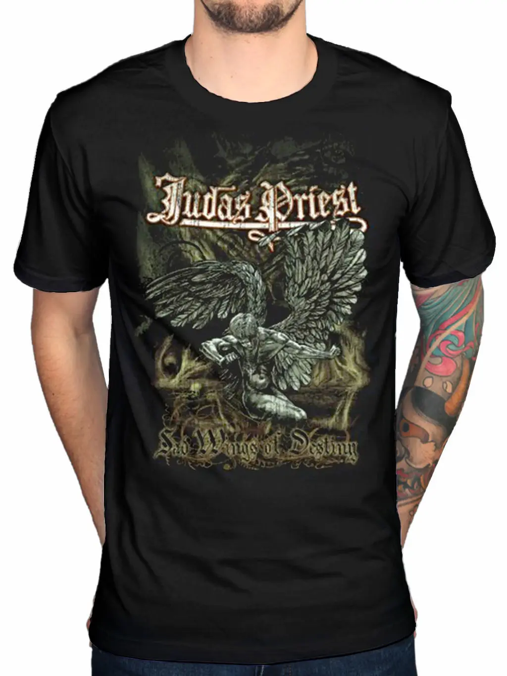 

Official Judas Priest Triste Alas Camiseta Nostrdamus Sin After Punto De Entrada