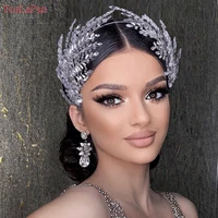 youlapan hp383 silver crystal bridal hair accessories women rhinestone headband wedding hair jewelry bride crown hair tiaras