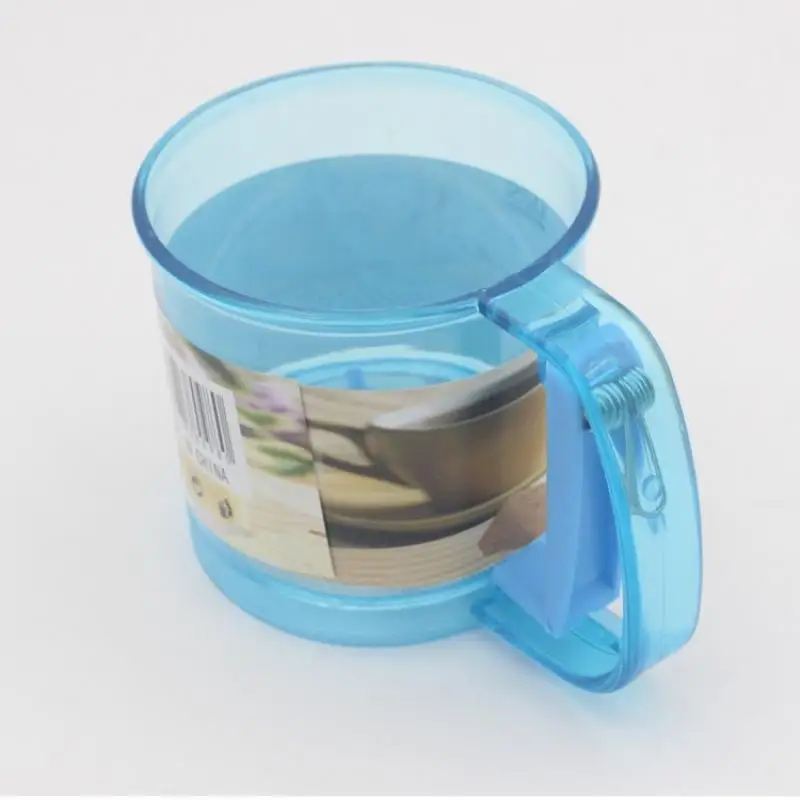 Практичное сито для муки ручное фильтр 250 мл пластиковое шейкер сахара