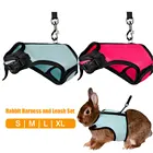 Поводок для кролика Pet сетка мягкая шлейка с поводком жилет с маленькими животными поводок набор маленьких животных Кролик котенок аксессуары для домашних животных