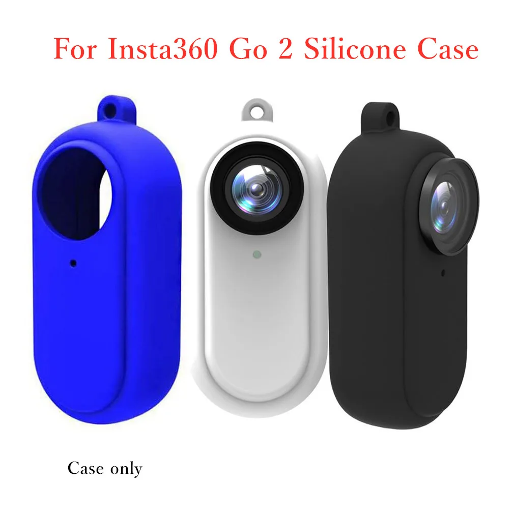 

Силиконовый чехол для Insta360 Go 2, защитный чехол для экрана, аксессуары для камеры, моющийся защитный чехол для объектива Insta360 Go 2