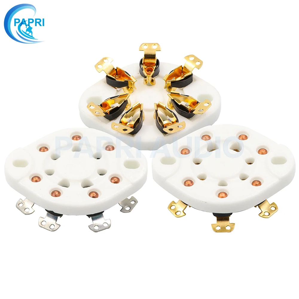 PAPRI 1 шт. FU 25 832 826 1625 6A6 шасси крепление Керамика Позолоченные 7Pin ламповая панель