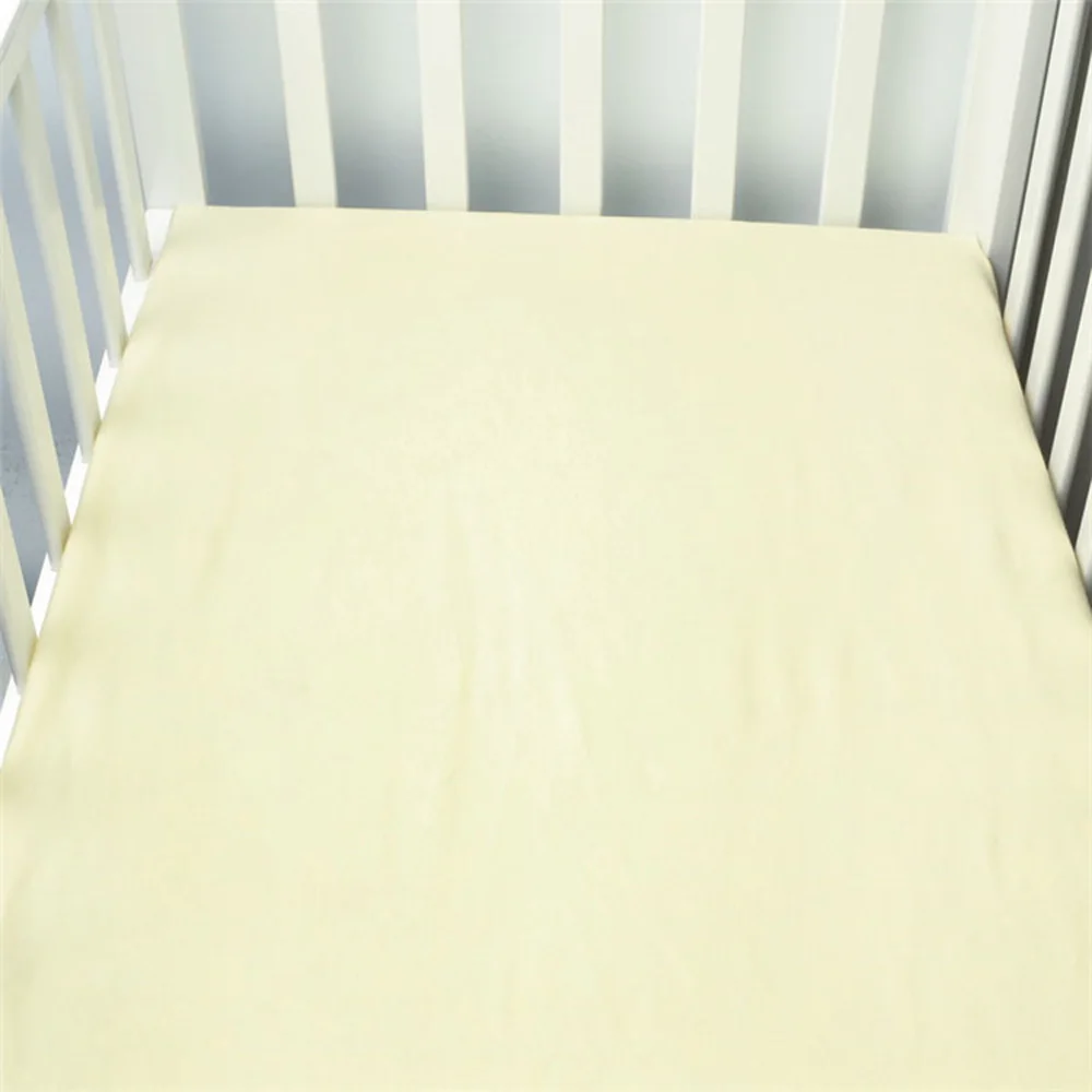 

Newborn Fitted Crib Sheet Bedding Mattress Protector Cotton Knitted Cot Soft Breathable Bedspread Child Baby 130 x 70 Bedsheet