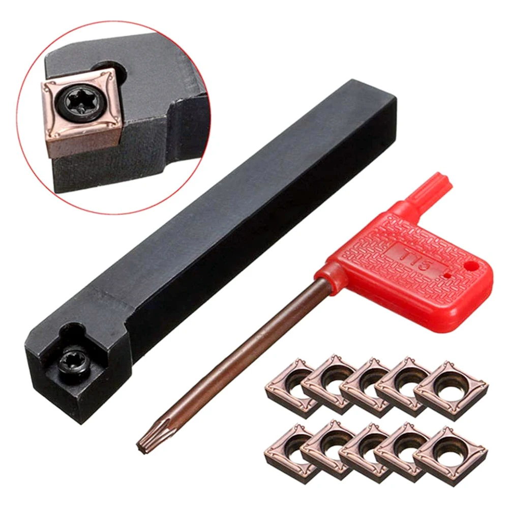

SCLCR1212H09 Turning Tool Holder CNC Lathe Tool Cutter with 10pcs CCMT09T304-PM Inserts