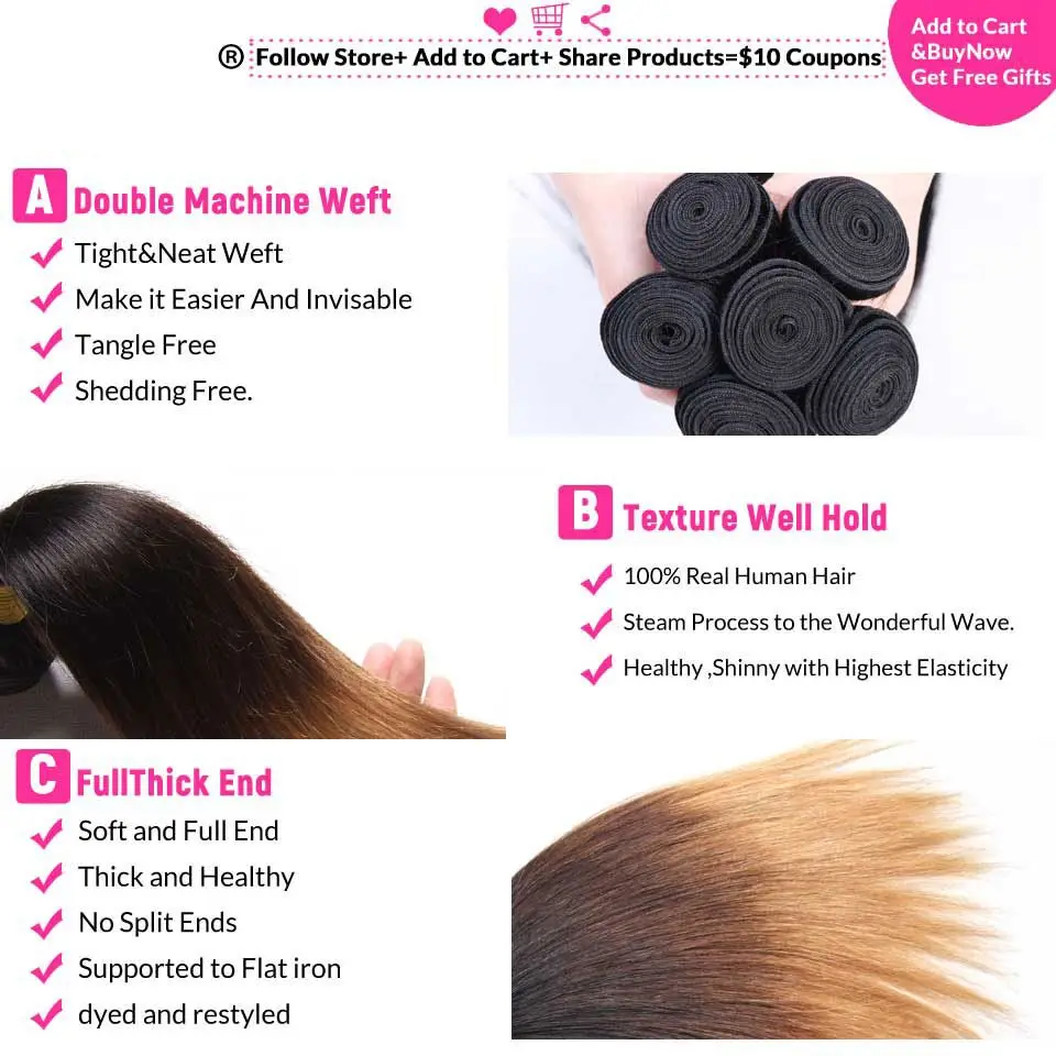 

Honey Blonde Straight Hair Weave Bundles Unprocessed Virgin Malaysian Hair Bundles Cheap Ombre Hair Bundles With Free Shipping