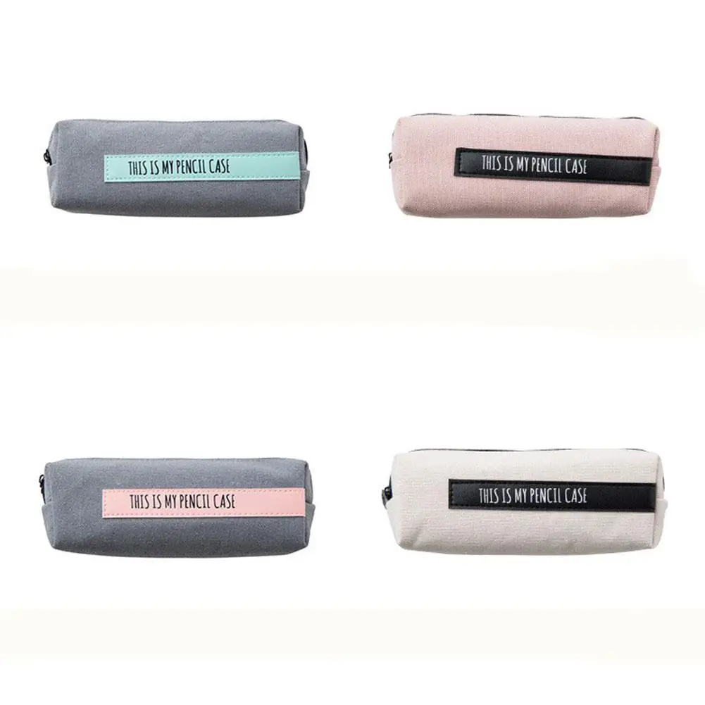 

Pencil Case For Girls Leather Pen Bag Box Waterproof Stationery Pouch Office School Supplies Zakka Escolar