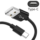 0,2 м короткий 1 м 2 м плетеный кабель USB Type C кабель для быстрой зарядки для Samsung Galaxy S9 S8 Plus Note 10 9 8 A51 A50 A71 A21S Tab S3
