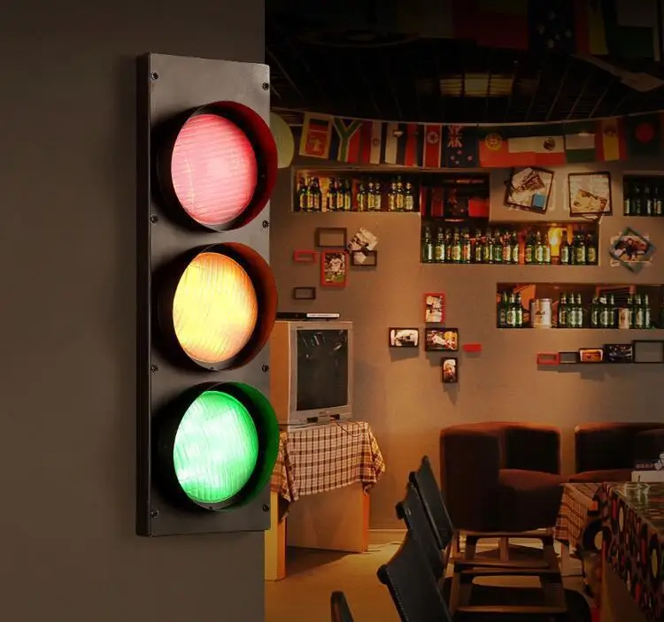 Дорожная настенная лампа американская инструкция зал Современная промышленная