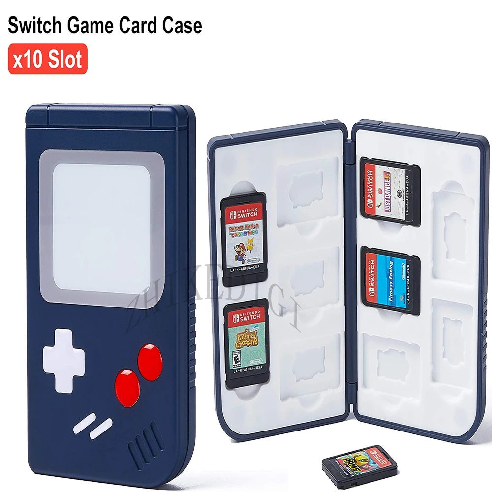

For Nintendo Switch Travel Game Card Organizer Storage Case Portable 10 Games Slot Box Portable N-Switch Game Card Holder