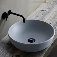 bathroom ceramic sink round sink simple above counter basin art wash basin household mouthwash basin aisle fashion wash basin