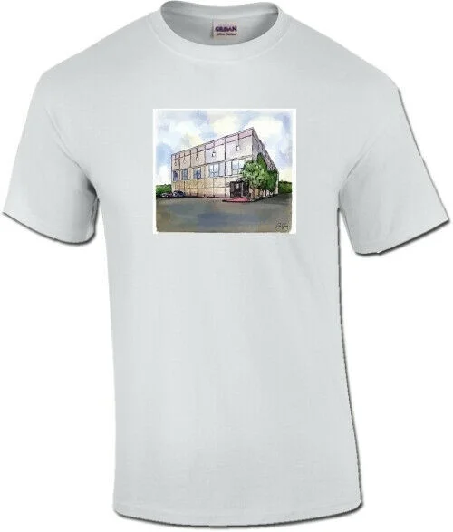 

Pam Beesly Office Bulding Watercolor T-Shirt XLARGE XL The Funny Novelty Office S-XXXXL