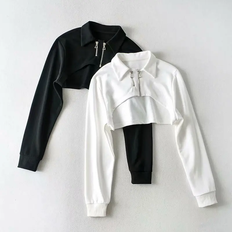 

American Bloggers Sports Leisure Style High Street Model Sexy Sunscreen Long Sleeve T-shirt Women's Versatile Top Dlsy1941
