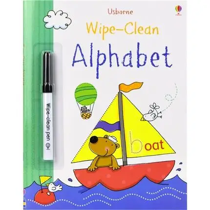 

Usborne Wipe Clean Alphabet Colouring English Activity Story Picture Book