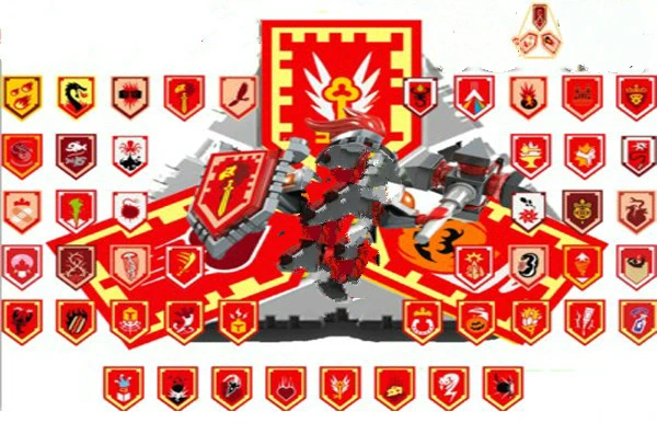 Конструктор Nexoe Рыцари Редкие щиты модель замка воин Nexus сканируемые игровые