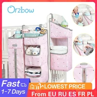 orzbow baby care organizer baby bed organizer hanging bags for newborn crib diaper storage bags infant bedding nursing bags