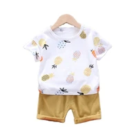 fashion baby clothes for boys summer children girls clothing sport t shirt shorts 2pcsset toddler cotton costume kids tracksuit