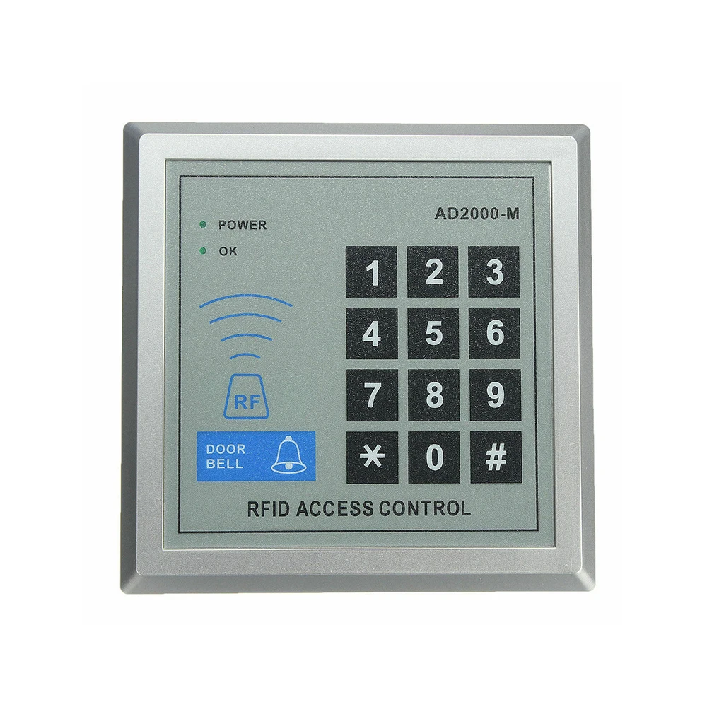 as shown Безопасность RFID Бесконтактный входной замок система контроля доступа 500 пользователя+ 10 ключей - Цвет: as shown