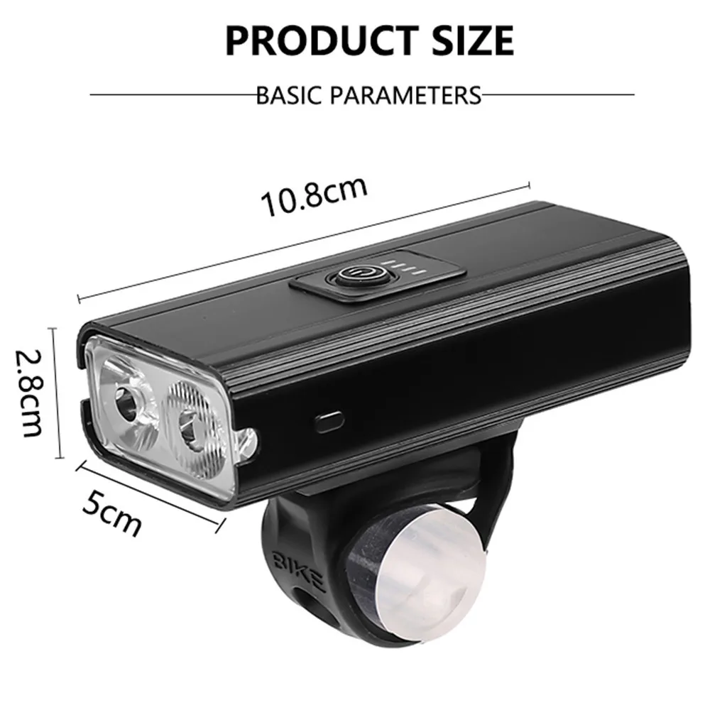 

Bike Light Rainproof USB Rechargeable 5 Modes Waterproof USB Rechargeable Bike Bicycle Light Set Front and Back