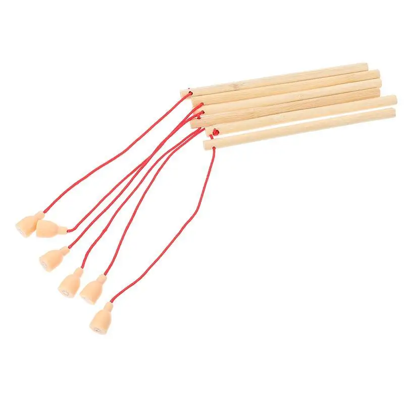 

12Pcs Wooden Magnetism Fishing Poles Wood Fishing Rod for Kindergarten Kids