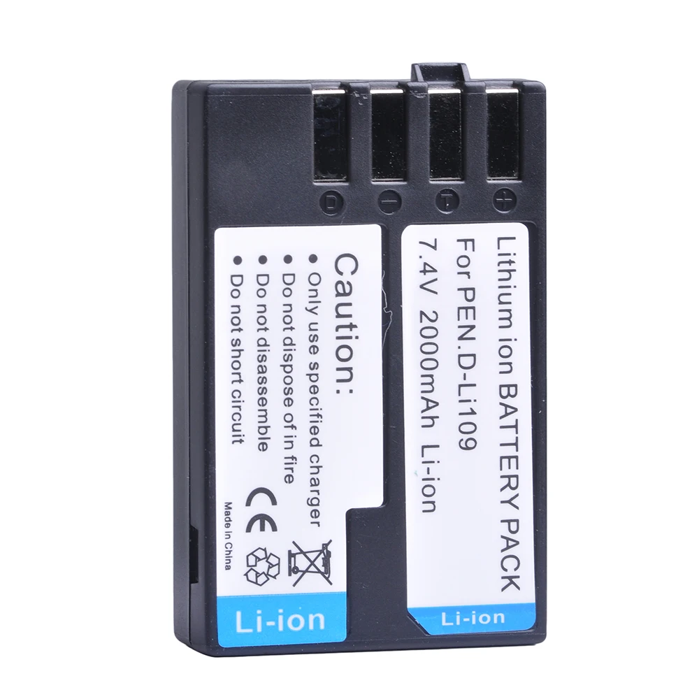 2000mAh D Li109 DLi109 D-Li109 Battery for Pentax K-R K-2 KR K2 Black Red White K30 K50 K-30 K-50 K500 K-500 | Электроника