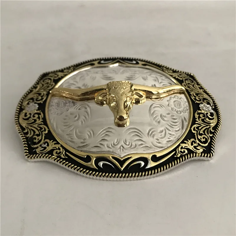 Пряжка для ремня в ковбойском стиле мужчин модный ремень с объемной головой быка