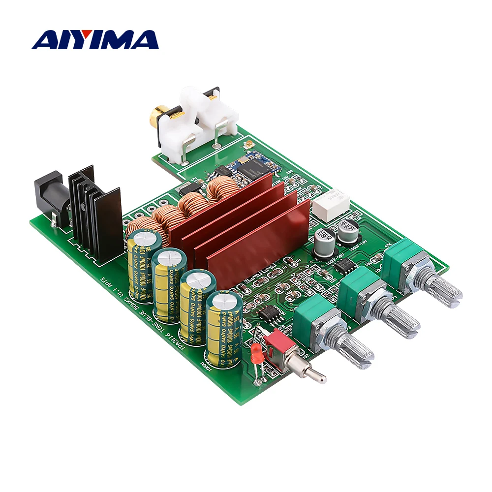 Усилитель звука AIYIMA TPA3116D2 Bluetooth 5 0 звуковая плата 50Wx2 стереоусилитель цифровой