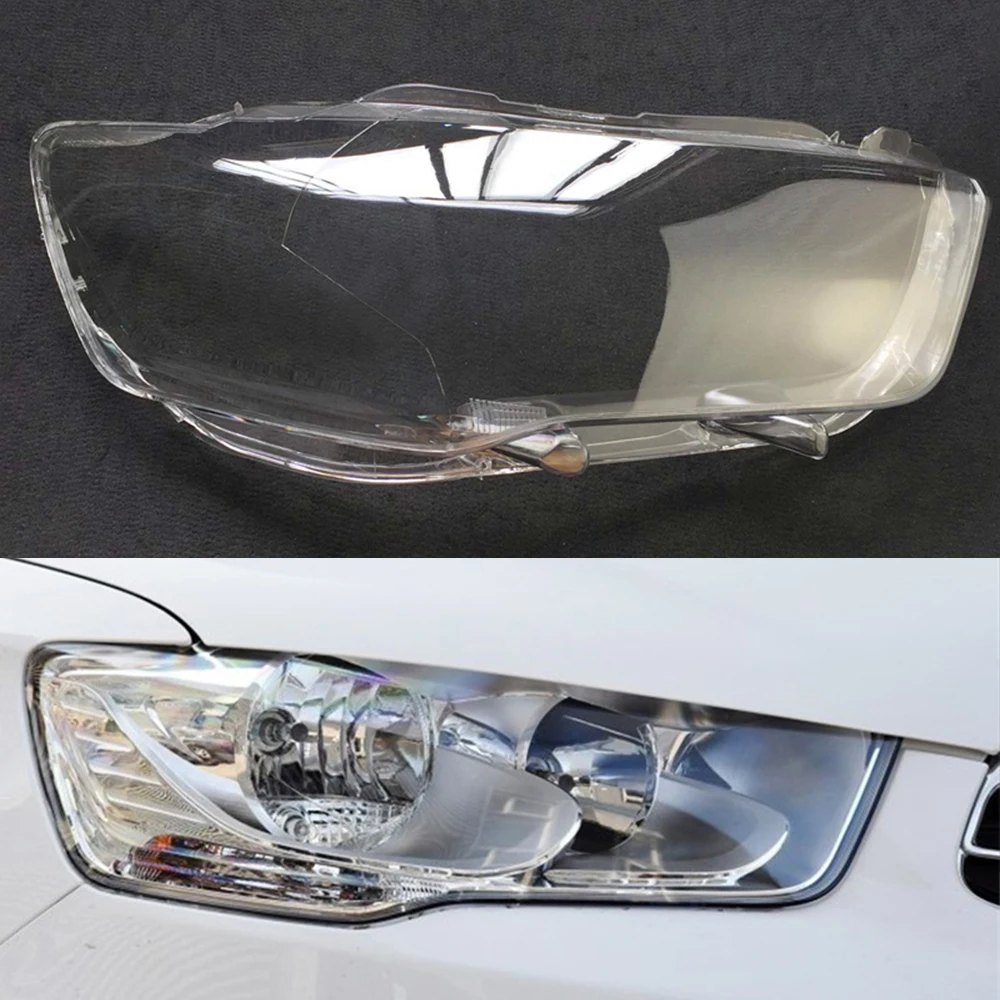 Passenger Side Для Citroen Elysee фары автомобиля прозрачные линзы Авто оболочка Крышка - Цвет: Passenger Side