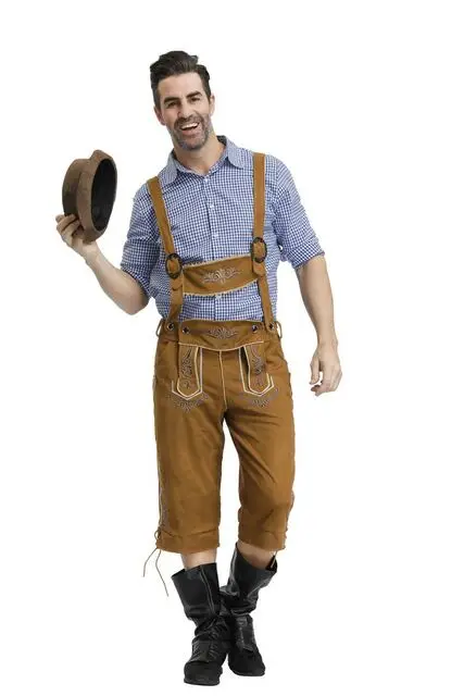 

Mens Lederhosen Oktoberfest Beer Festival Bavarian German Stag Do Fancy Dress MS6645
