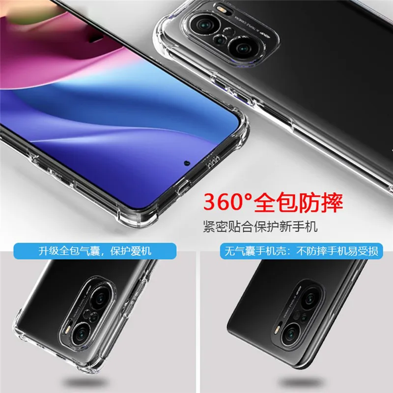Poco F3 Чехол Poko X3Pro чехол прозрачный чехол+гидрогелевая пленка+камера Мягкая ТПУ