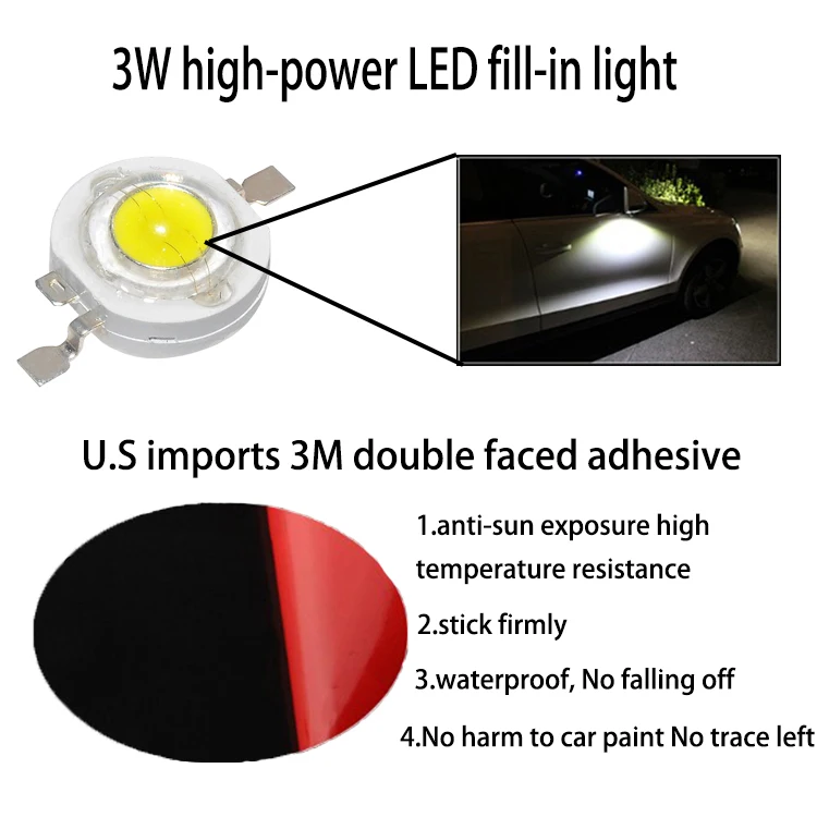 Автомобильная камера для слепых зон Zhidao двойная Водонепроницаемая 12 В