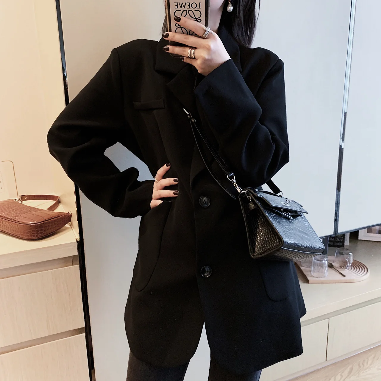 

DEAT 2021 New Summer Fashion Women Clothes Turn-down Collar Full Sleeves Turn-down Collar Single Buttons 2021 WG63301L