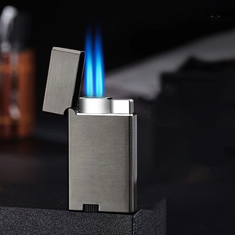 

Gas-filled Lighter For Smoking Directly Into An Open Flame A Machine with 3 Fire Windproof Cigarettes Cigars Candles And Lighter