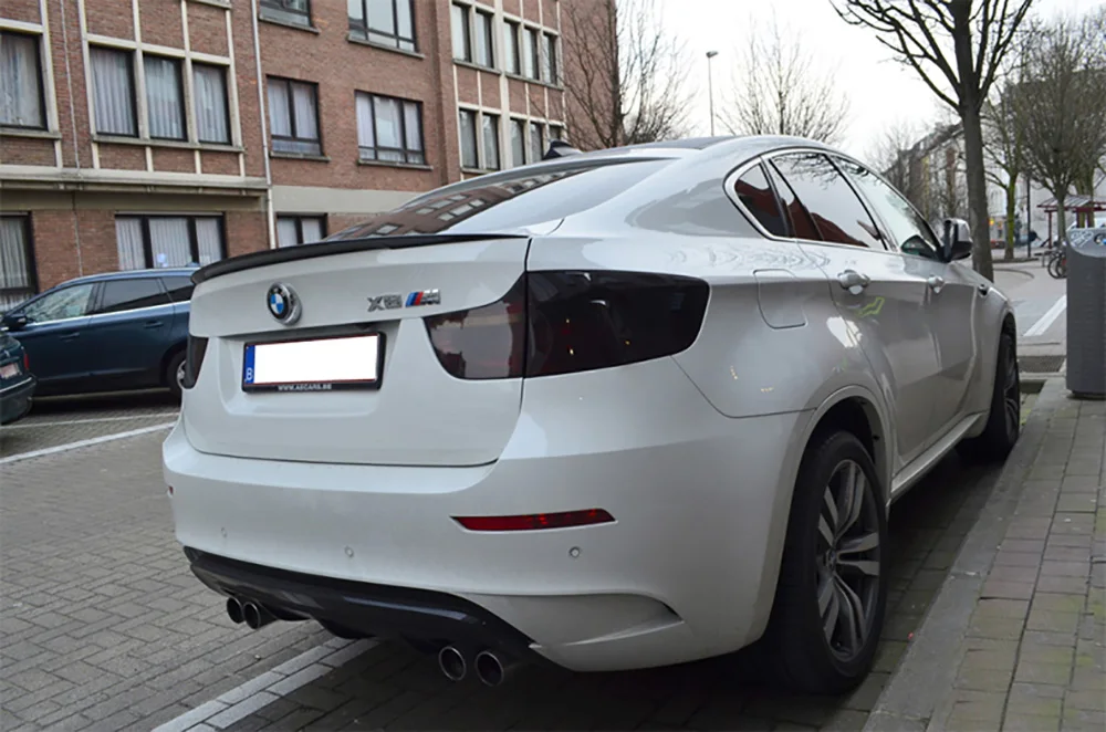 Черный спойлер AITWATT для BMW X6 E71 с 2008 по 2014 г. высококачественный АБС-пластик задний