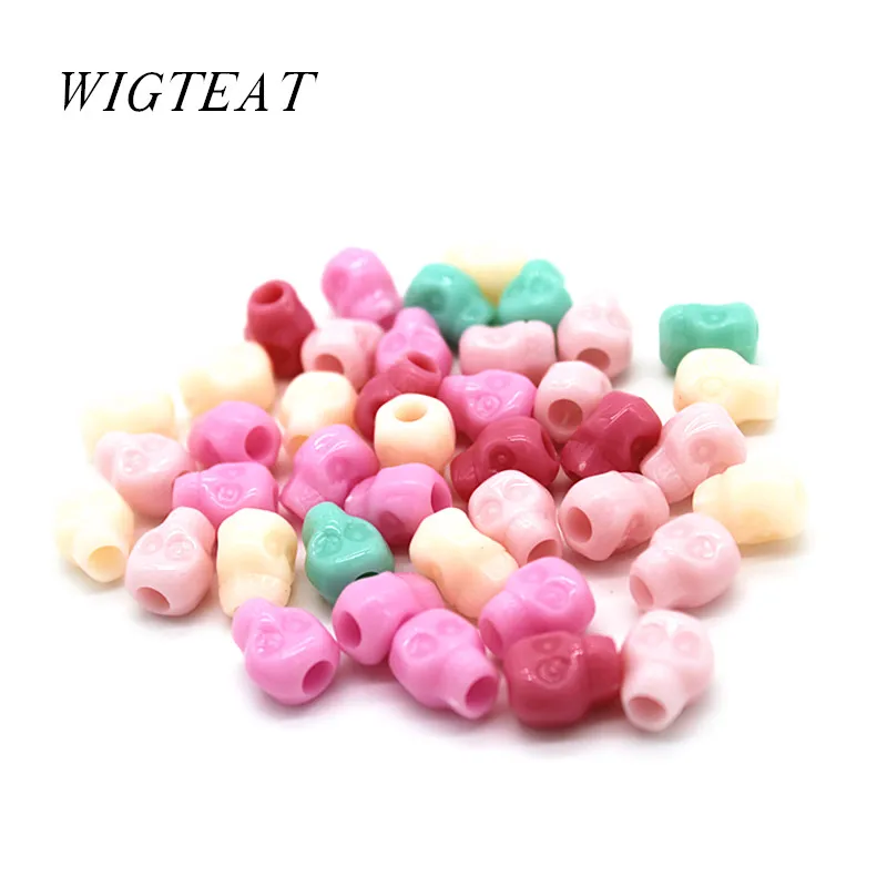 20 шт/50 шт смешанный цвет пластиковая футболка с изображением черепа и волос