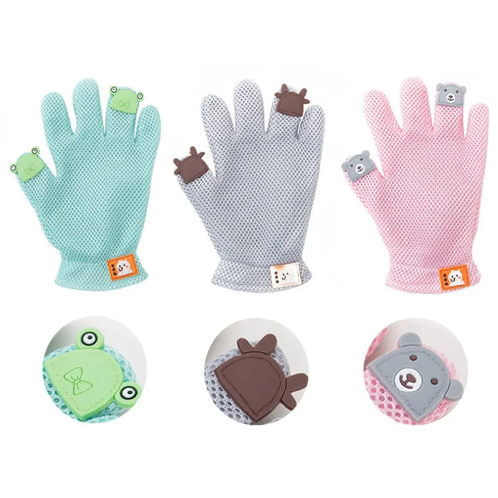 Перчатка для ухода за кошками мягкая резиновая щетка удаления волос домашних