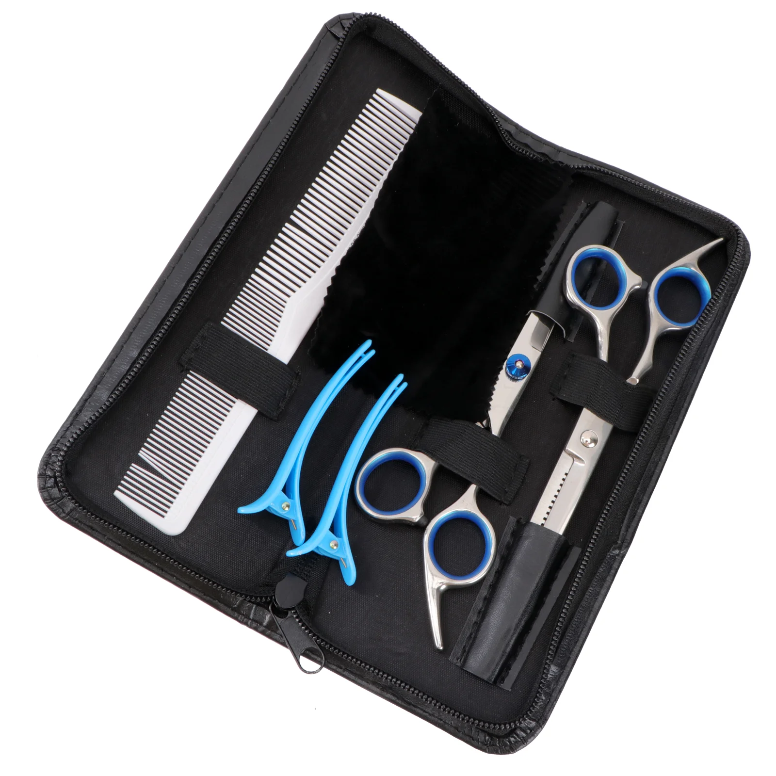 

1 Набор инструментов для стрижки, набор ножниц, расческа, перегородка, зажим, аксессуары для резки, Профессиональные парикмахерские принадл...