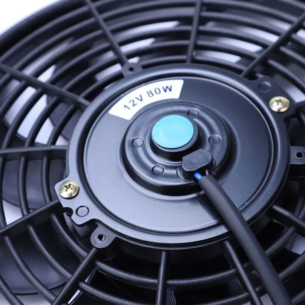 Универсальный Реверсивный вентилятор радиатора 12 дюймов 1250CFM 7 AMP 12V 80W Black S Blade