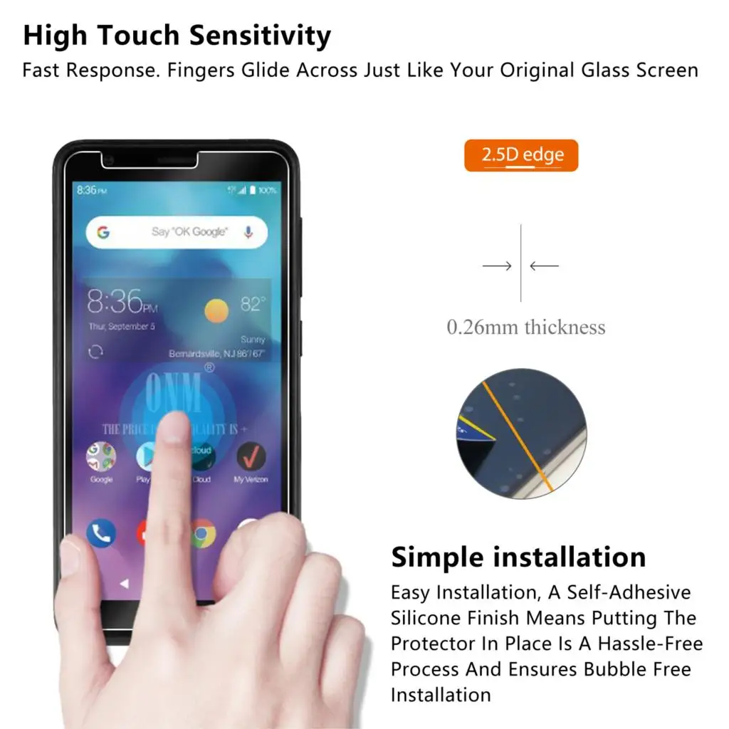 Закаленное стекло для zte BLADE VANTAGE 2 протектор экрана 2.5D Z3153VPP защитная пленка |