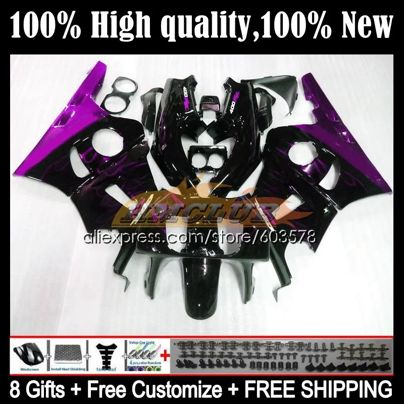 

Обтекатель CBR400RR NC29 для HONDA CBR400 RR 94 95 96 97 98 99 33CL.73 CBR 400 RR 400RR 1994 1995 1996 1997 1998 1999 пурпурное пламя