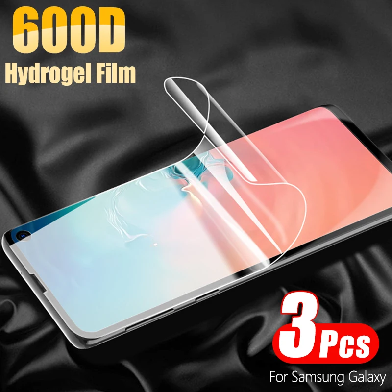 3 шт. 600D гидрогель пленка с полным покрытием для Samsung Galaxy S20 S30 ультра S10e S9 Note20 N9