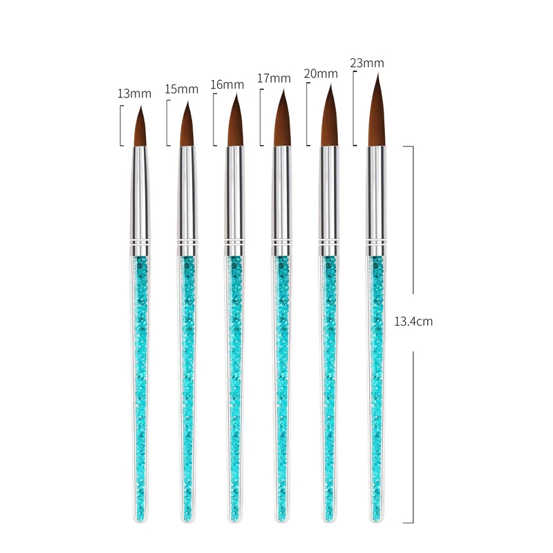 6 шт./компл. набор кистей для ногтей кисть маникюра Гелевая Кисть инструменты