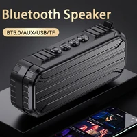 2021 powerful wireless bluetooth speaker portable bass column waterproof outdoor speaker aux tf usb subwoofer stereo boombox